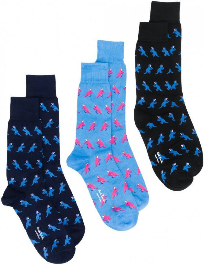 Paul Smith Dino sokken Blauw