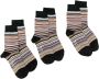 Paul Smith Drie paar gestreepte sokken Zwart - Thumbnail 1