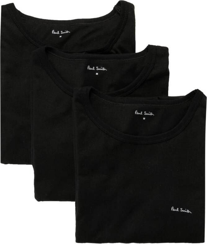 Paul Smith Drie T-shirts met logoprint Zwart