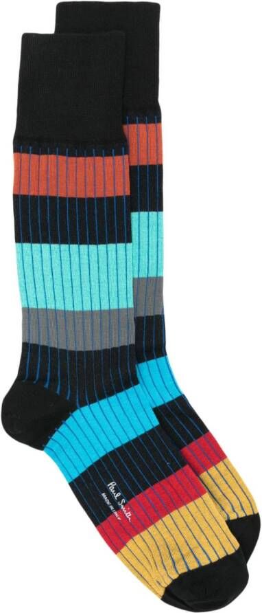 Paul Smith Errol Stripe sokken van katoenblend Zwart