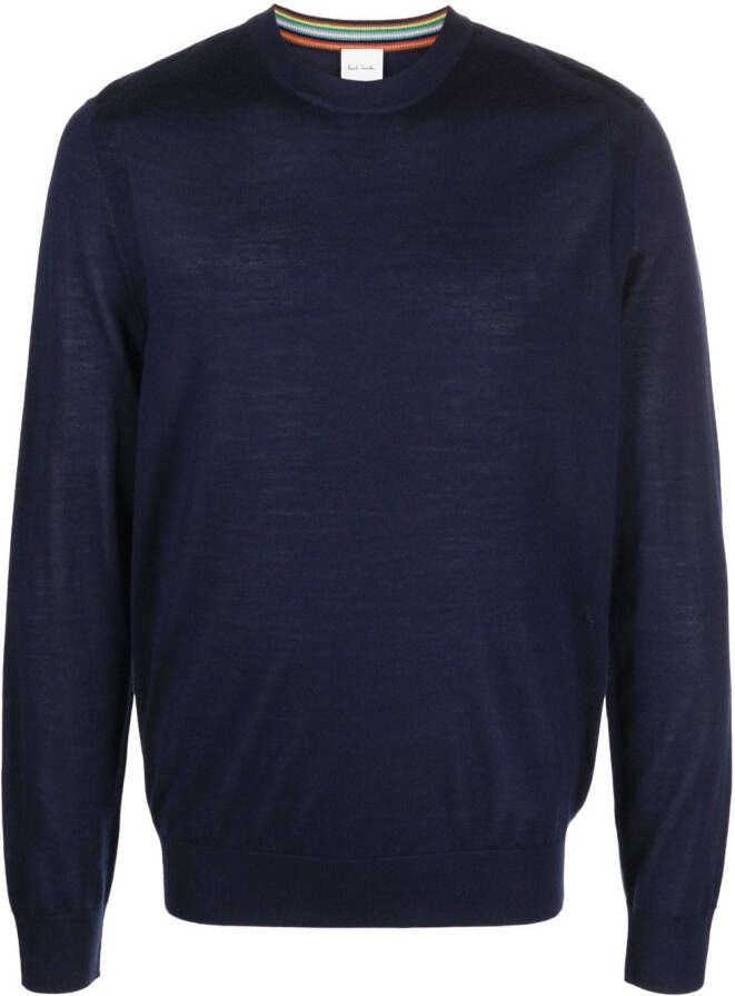 Paul Smith Fijngebreide sweater Blauw