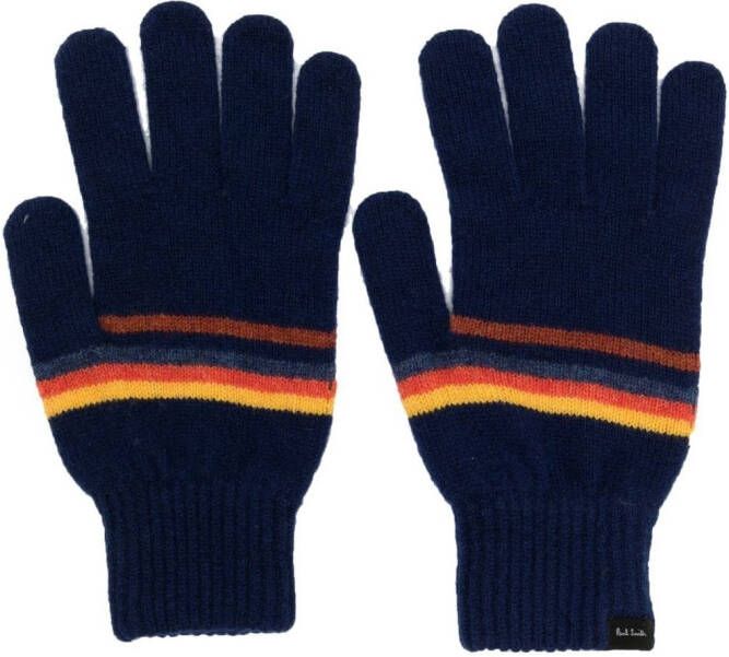 Paul Smith Gebreide handschoenen Blauw