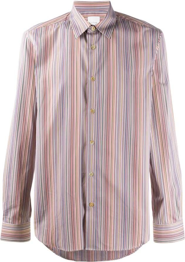 Paul Smith Gestreept overhemd Blauw