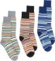Paul Smith striped socks 3 pack Blauw - Thumbnail 1