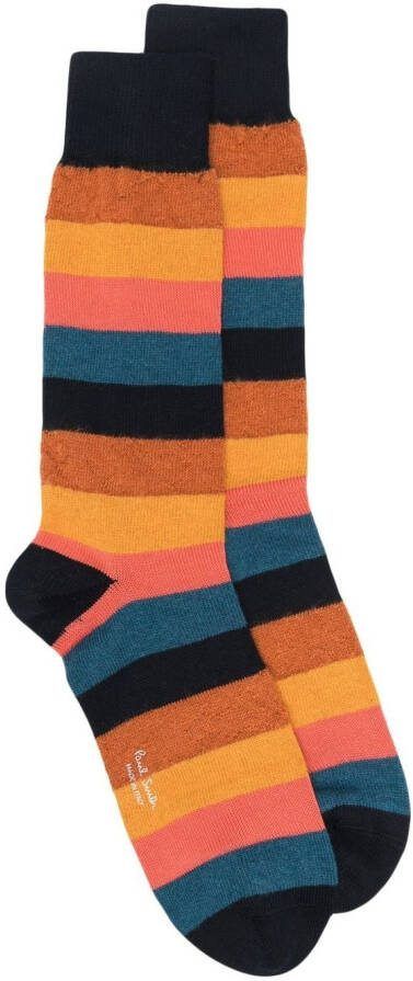 Paul Smith Gestreepte sokken Blauw