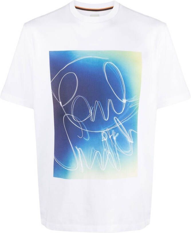 Paul Smith T-shirt met grafische print Wit