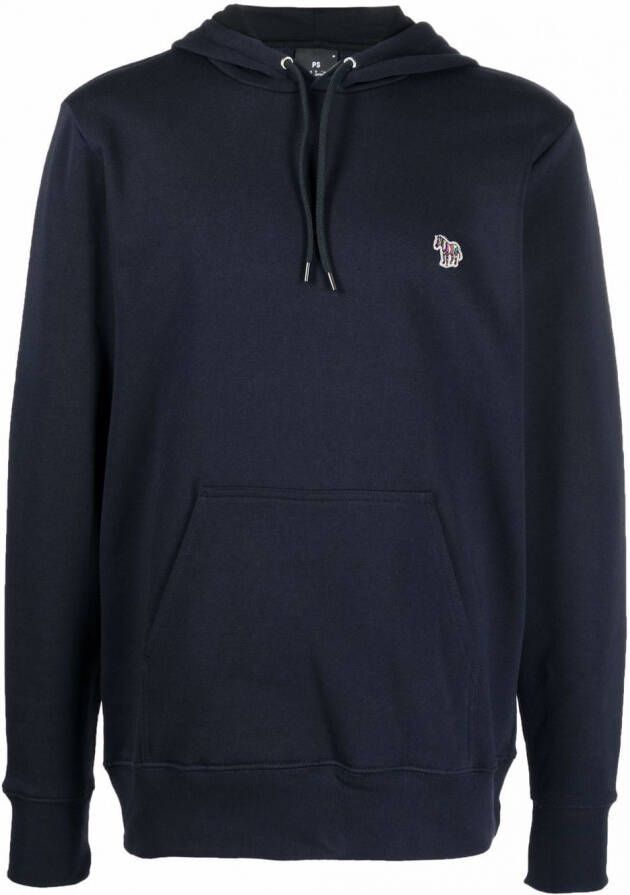 PS Paul Smith Hoodie met logopatch Blauw