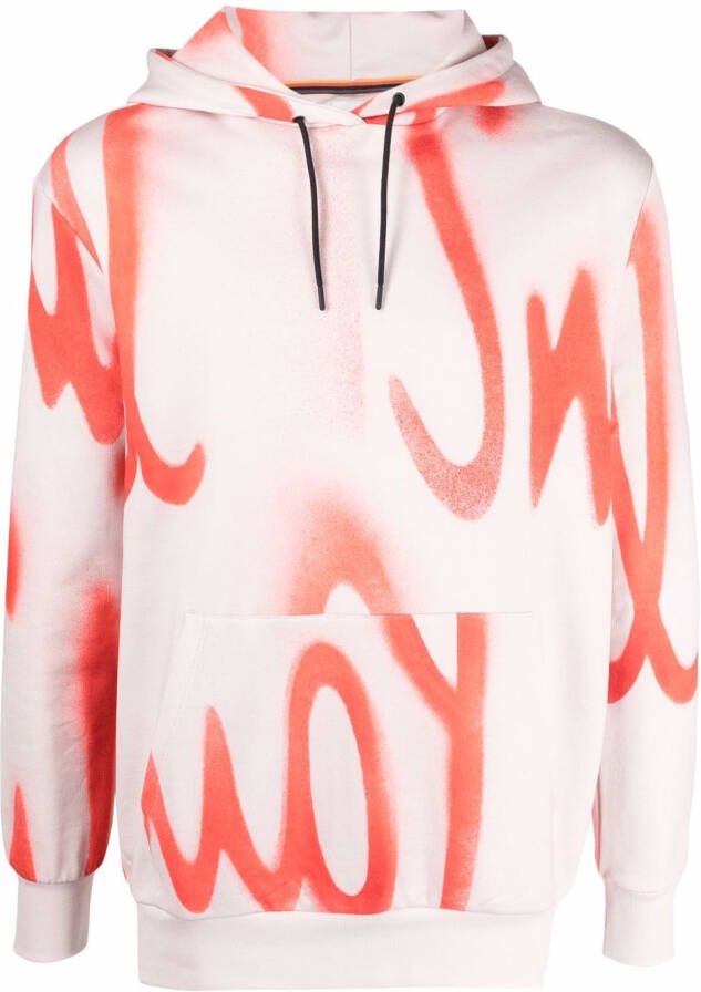 Paul Smith Hoodie met logoprint Beige