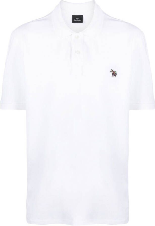 Paul Smith Poloshirt met logopatch Wit