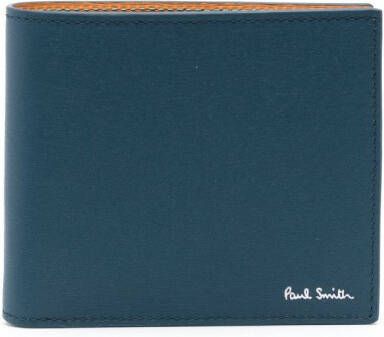 Paul Smith Portemonnee met logoprint Blauw