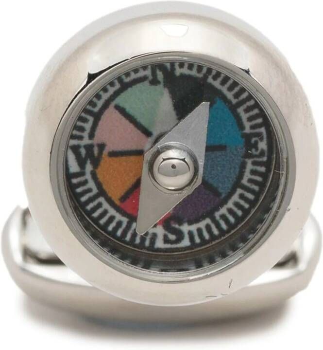 Paul Smith Manchetknopen met kompas detail Zilver