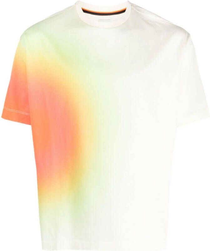 Paul Smith T-shirt met ombré-effect Geel