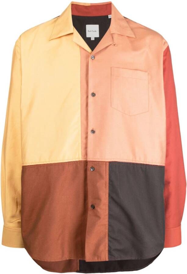 Paul Smith Overhemd met colourblocking Veelkleurig