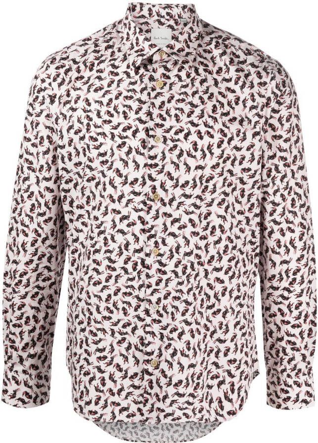 Paul Smith Overhemd met patroon Roze