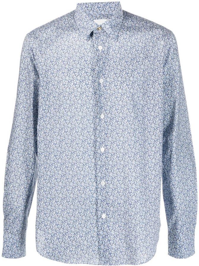 Paul Smith Overhemd met print Blauw