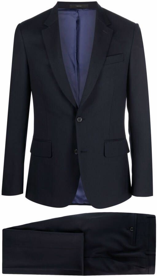 Paul Smith Twill wollen pak Blauw