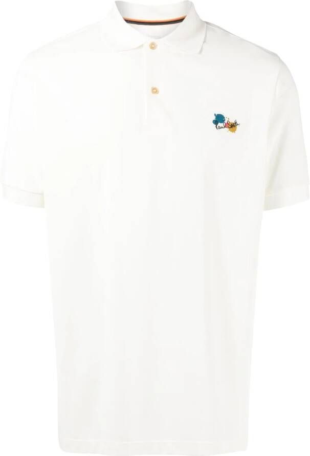Paul Smith Poloshirt met logoprint Wit