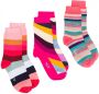 Paul Smith Set van drie paar gestreepte sokken Roze - Thumbnail 1