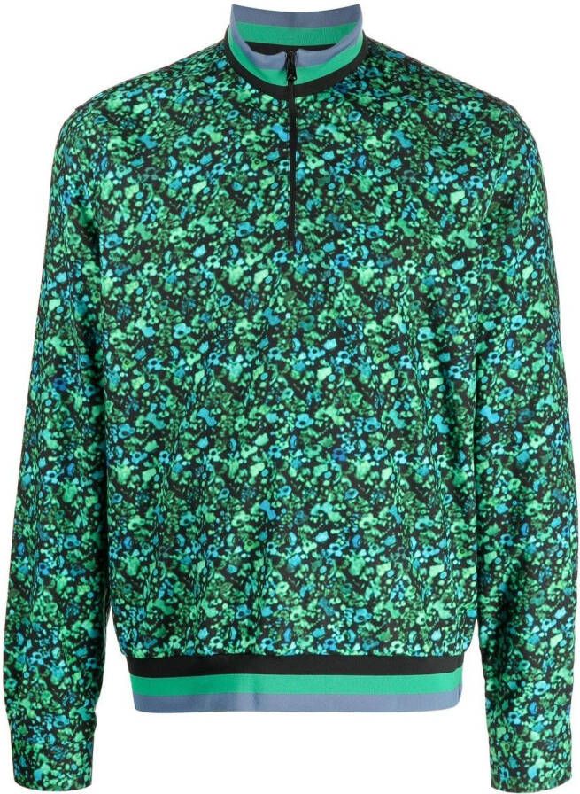 Paul Smith Sweater met bloemenprint Groen