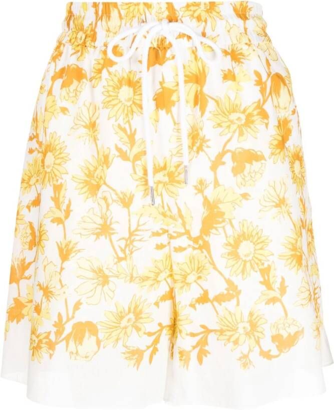 Paul Smith Shorts met bloemenprint Wit