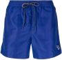 Paul Smith Shorts met logopatch Blauw - Thumbnail 1
