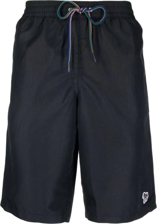 Paul Smith Shorts met patchdetail Blauw