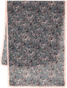 Paul Smith Sjaal met bloemenprint Blauw