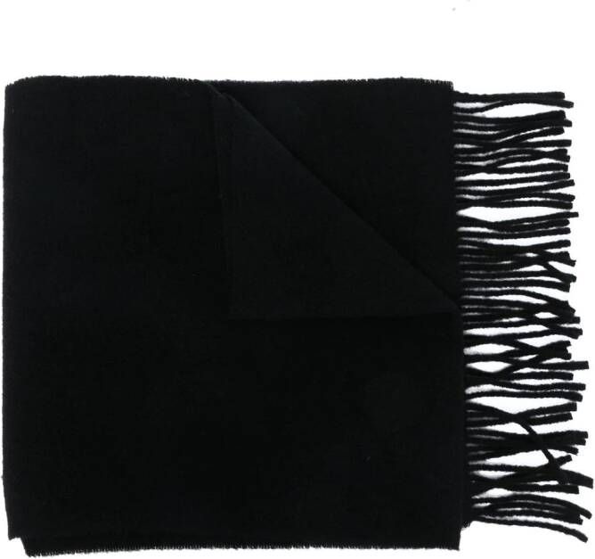 Paul Smith Sjaal met borduurwerk Zwart
