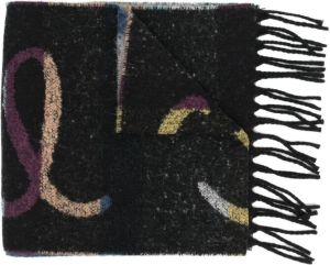 Paul Smith Sjaal met logoprint Blauw