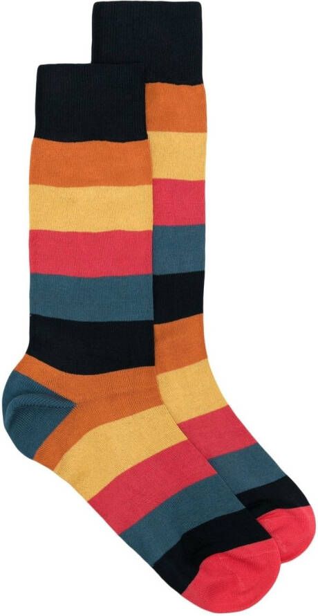 Paul Smith Sokken met colourblocking Zwart