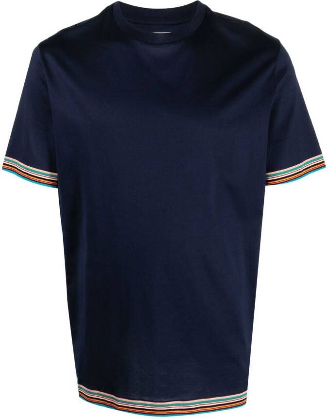 Paul Smith T-shirt met streepdetail Blauw