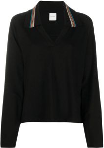 Paul Smith Sweater met V-hals Zwart