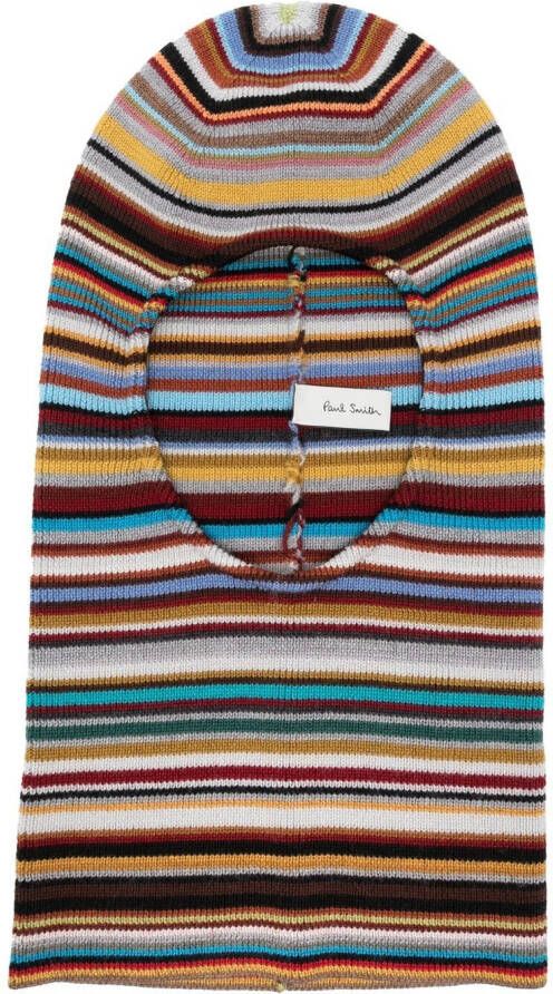 Paul Smith Gestreepte bivakmuts Zwart