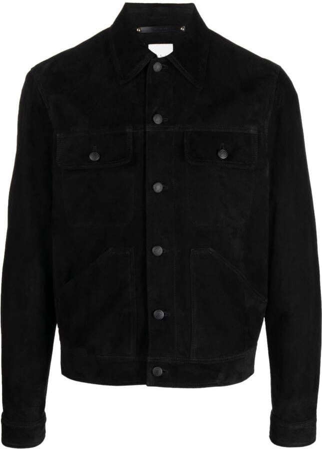 Paul Smith Suède shirtjack Zwart