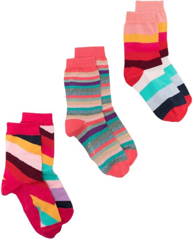 Paul Smith Sokken met patroon (set van drie) Roze