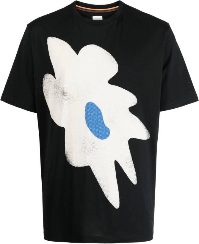 Paul Smith T-shirt met bloemenprint Zwart
