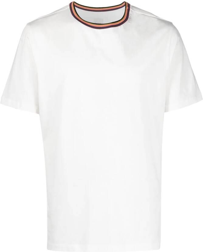 Paul Smith T-shirt met contrasterende afwerking Wit