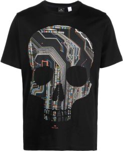 Paul Smith T-shirt met doodskopprint Zwart