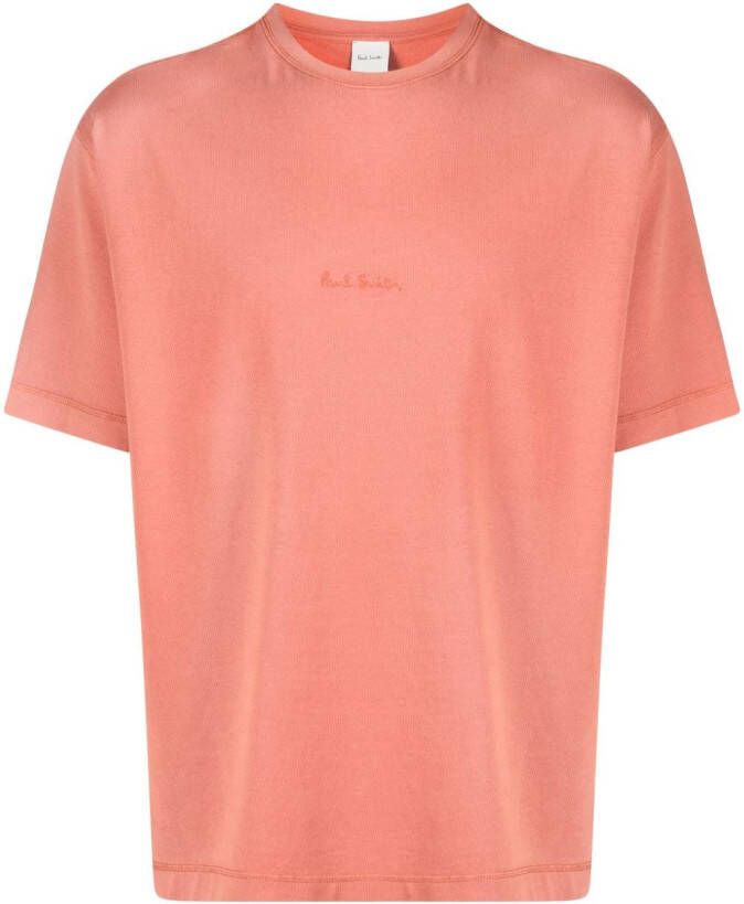 Paul Smith T-shirt met geborduurd logo Oranje