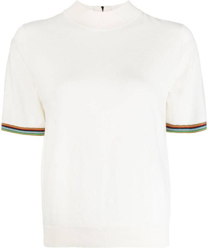 Paul Smith T-shirt met kenmerkende streep Wit