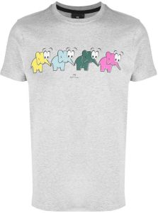 Paul Smith T-shirt met olifantprint Grijs