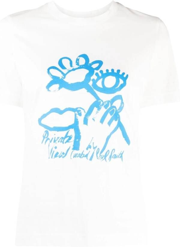 Paul Smith T-shirt met print Wit