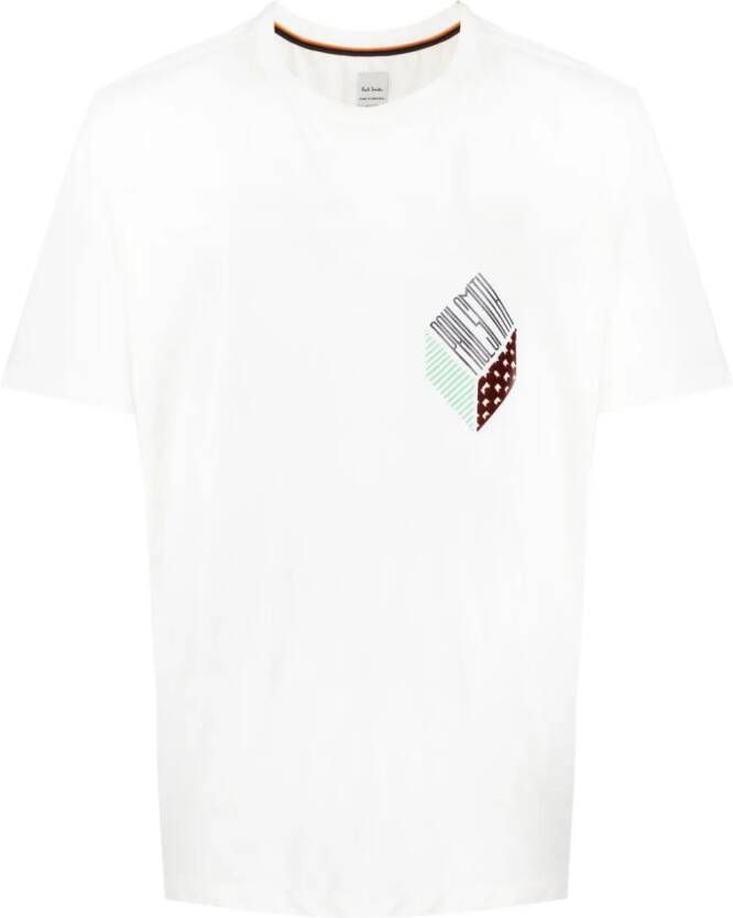 Paul Smith T-shirt met print Wit