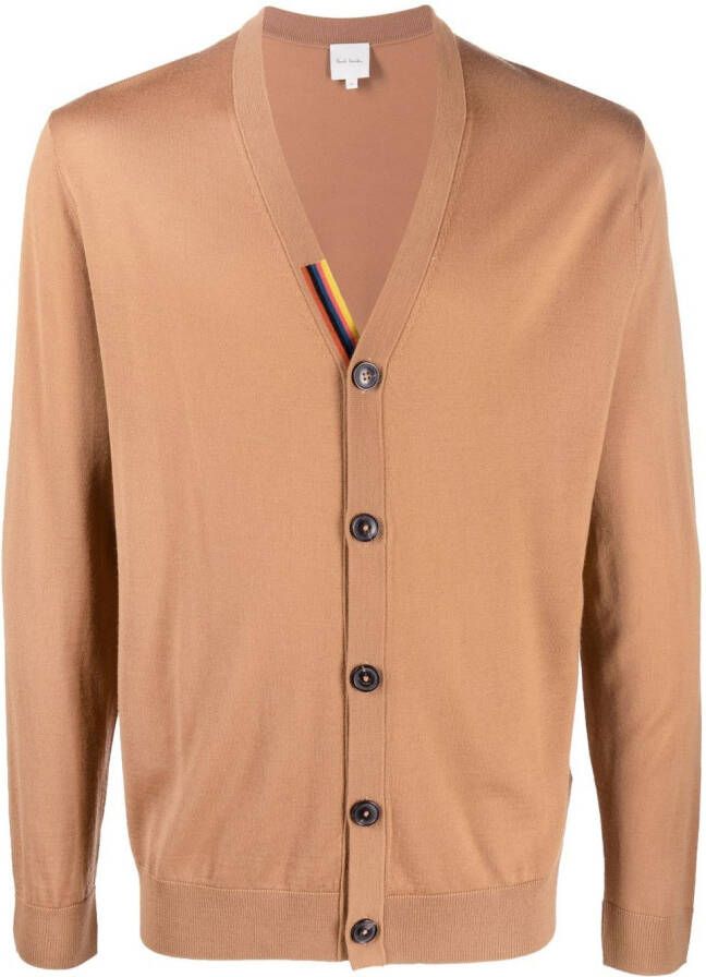 Paul Smith Vest met V-hals Beige