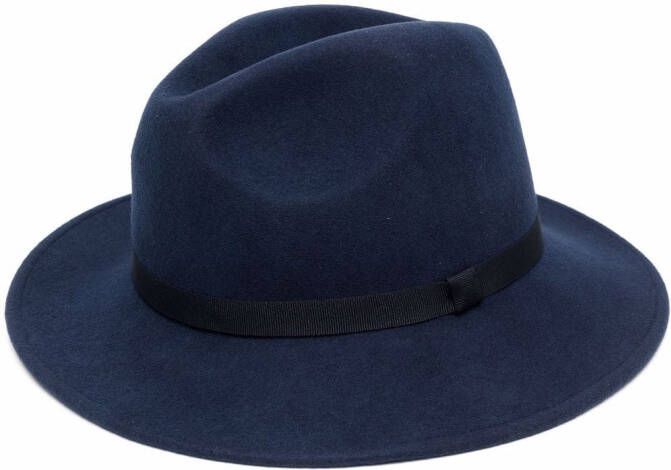 Paul Smith Wollen fedora hoed Blauw