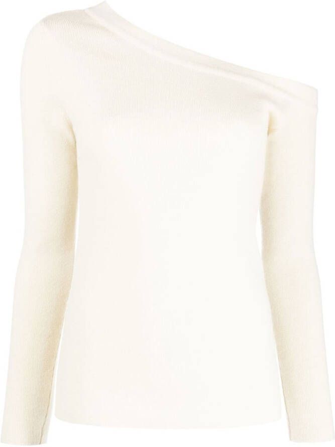 PAULA Asymmetrische trui Beige