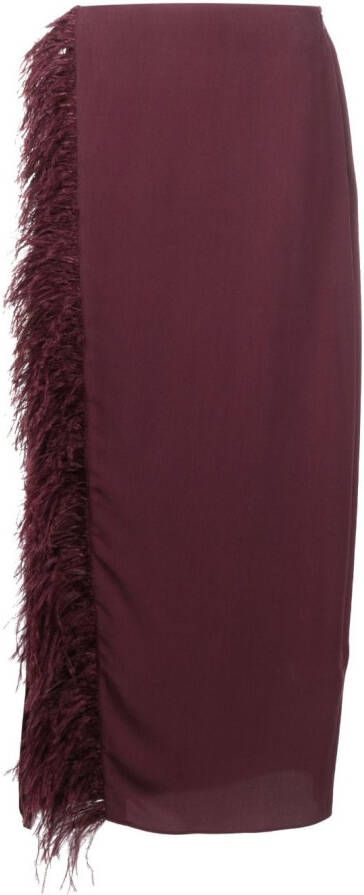 PAULA High waist rok Paars