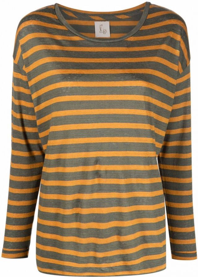 PAULA Gestreept T-shirt Groen