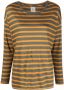 PAULA Gestreept T-shirt Groen - Thumbnail 1