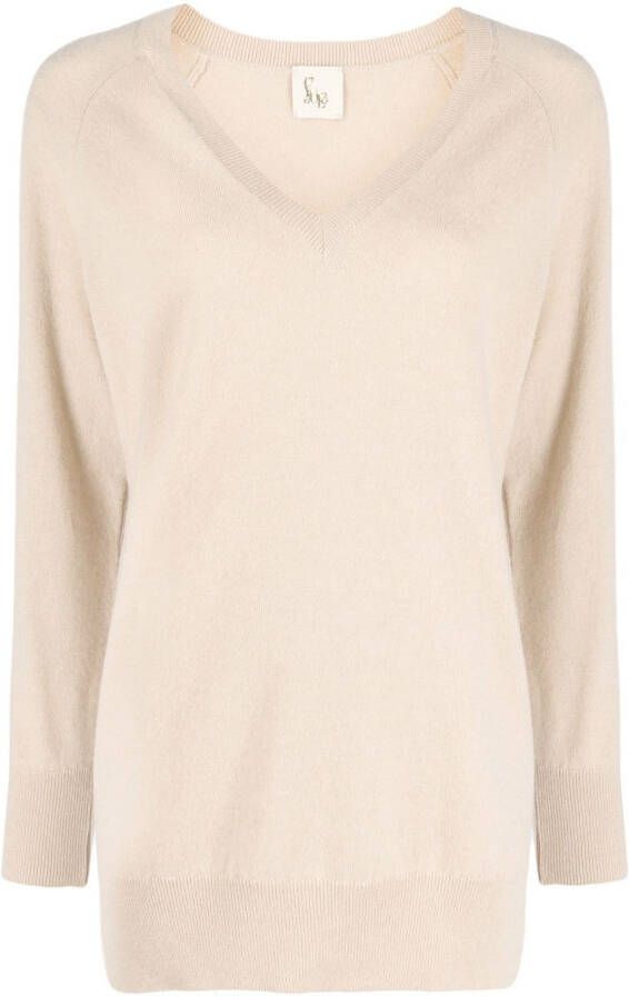 PAULA Kasjmier trui Beige